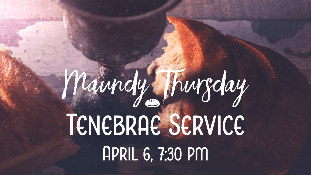 Maundy Thursday/Tenebrae service Providence Presbyterian Church